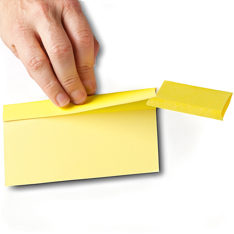 Sticky Note In Hand Png Qro78