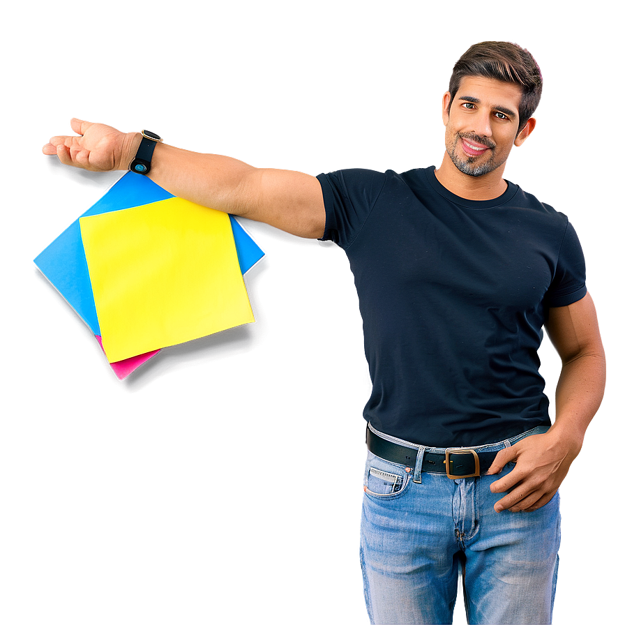 Sticky Note In Hand Png Snr8