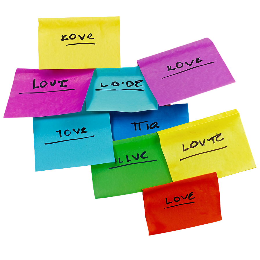 Sticky Note Love Note Png 93