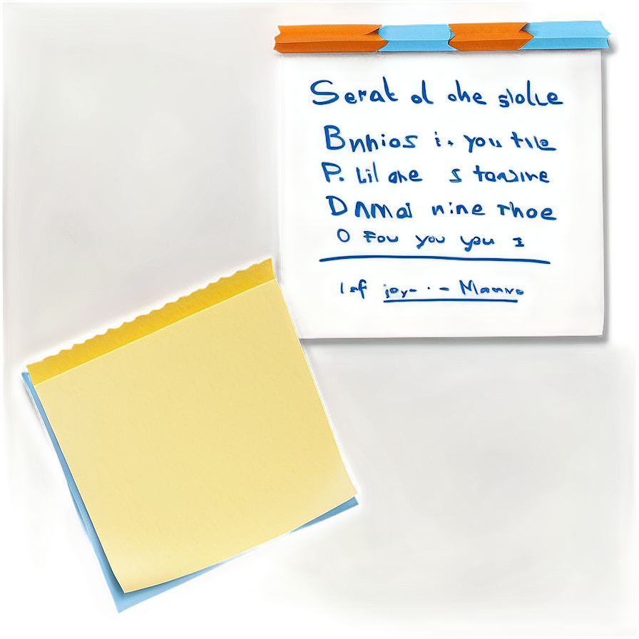 Sticky Note Reminder Png 81
