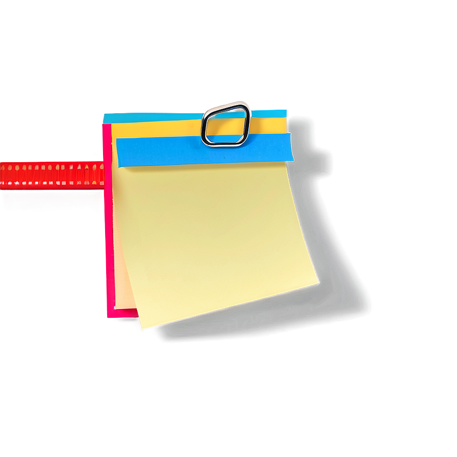 Sticky Note With Clip Png 53