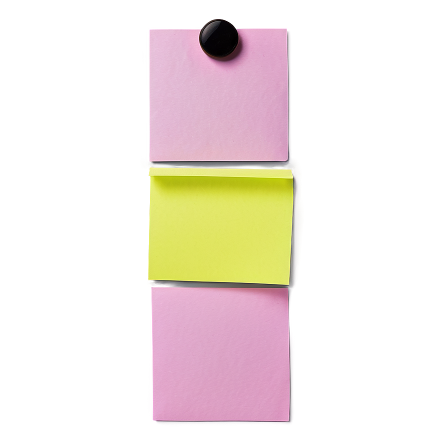 Sticky Note With Magnet Png Frj57