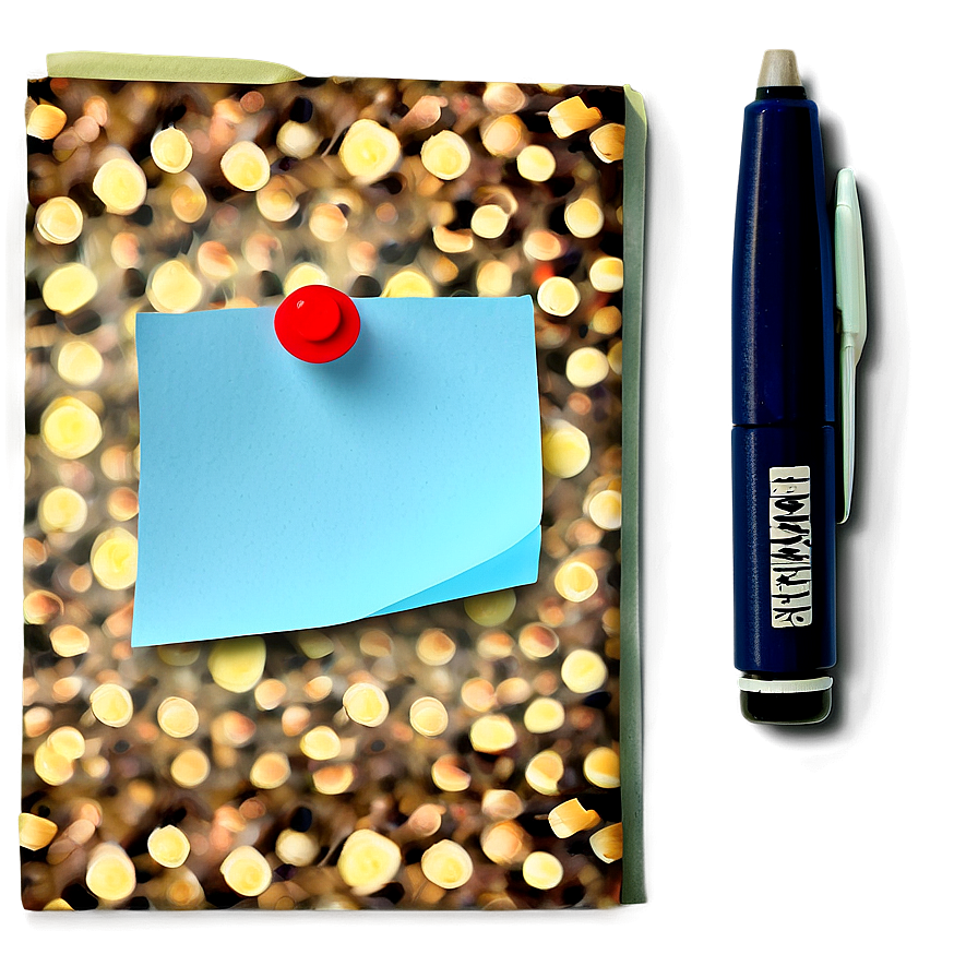Sticky Note With Marker Png 61