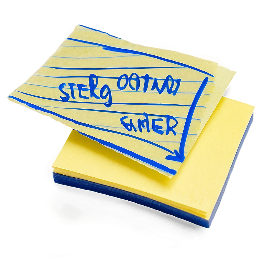 Sticky Note With Text Png 05042024