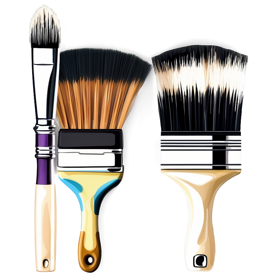 Stippling Paint Brushes Png Ten42