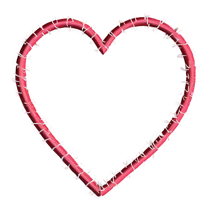 Stitched Heart Outline Png 05252024