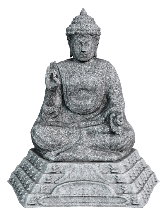 Stone Buddha Statue Meditation Pose