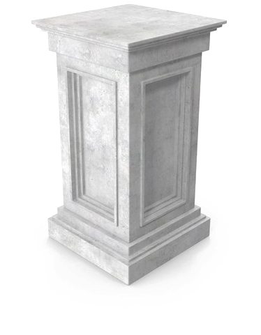 Stone Pillar Isolated