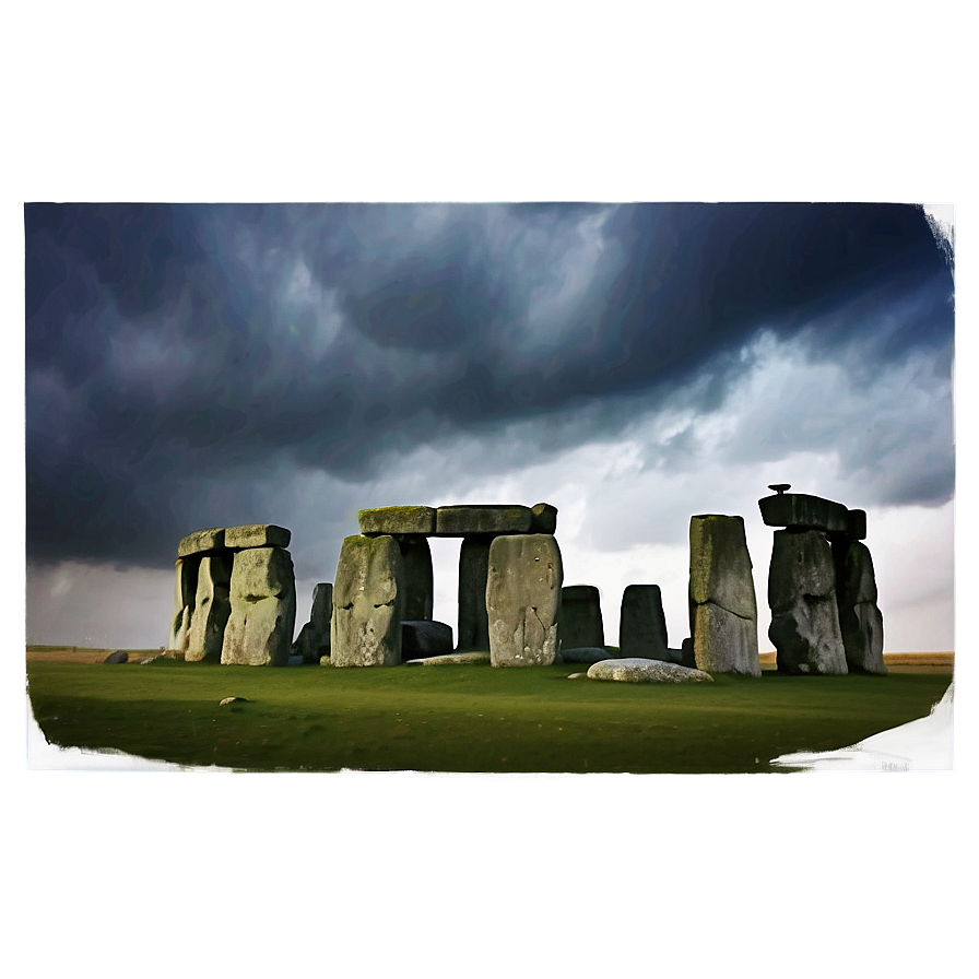 Stonehenge With Dramatic Clouds Png 40