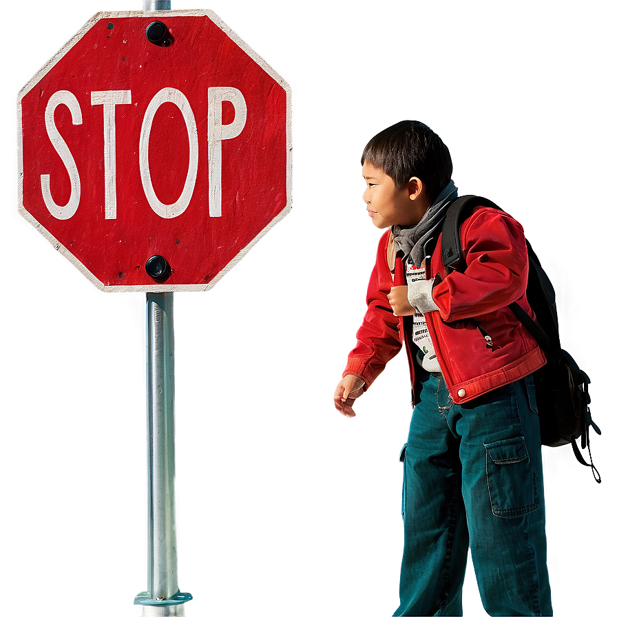 Stop Pedestrian Crossing Sign Png Jxf94