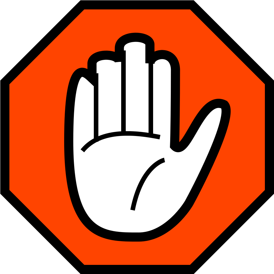 Stop Sign Hand Symbol