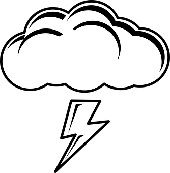 Storm Cloud Lightning Icon