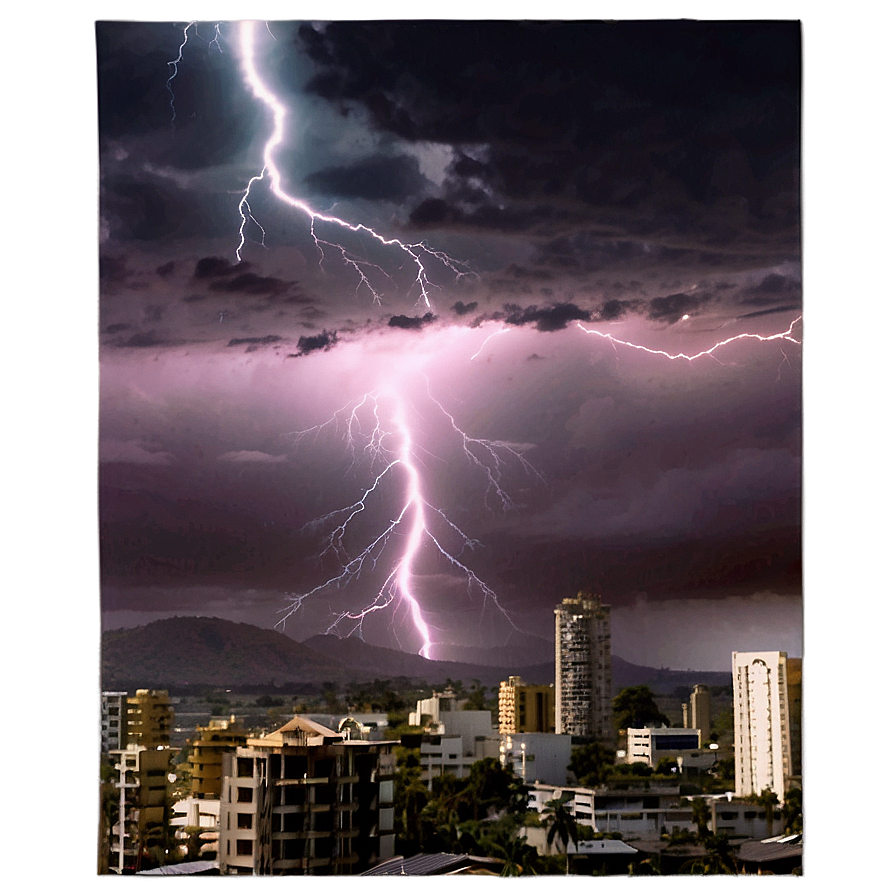 Storm-ravaged City Png Qut51