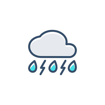 Stormy Weather Cloud Icon