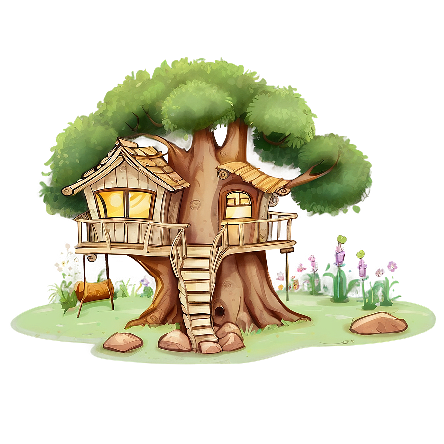 Storybook Treehouse Illustrations Png Rki