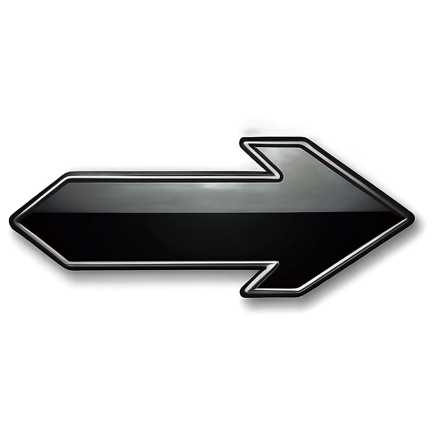 Straight Black Arrow Png 79