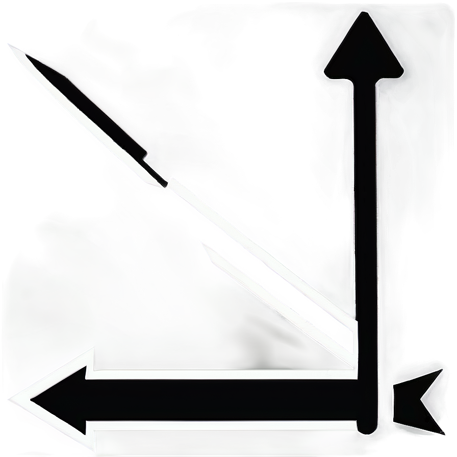 Straight Black Arrow Png Qmc