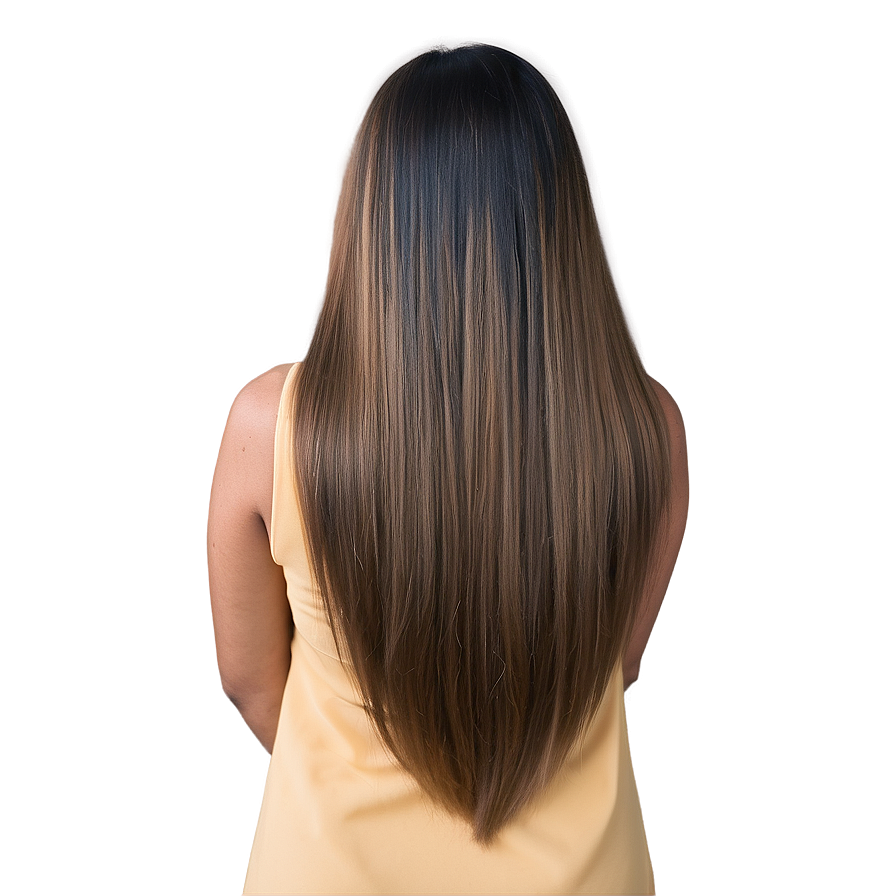 Straight Long Hair Sleek Png Der65