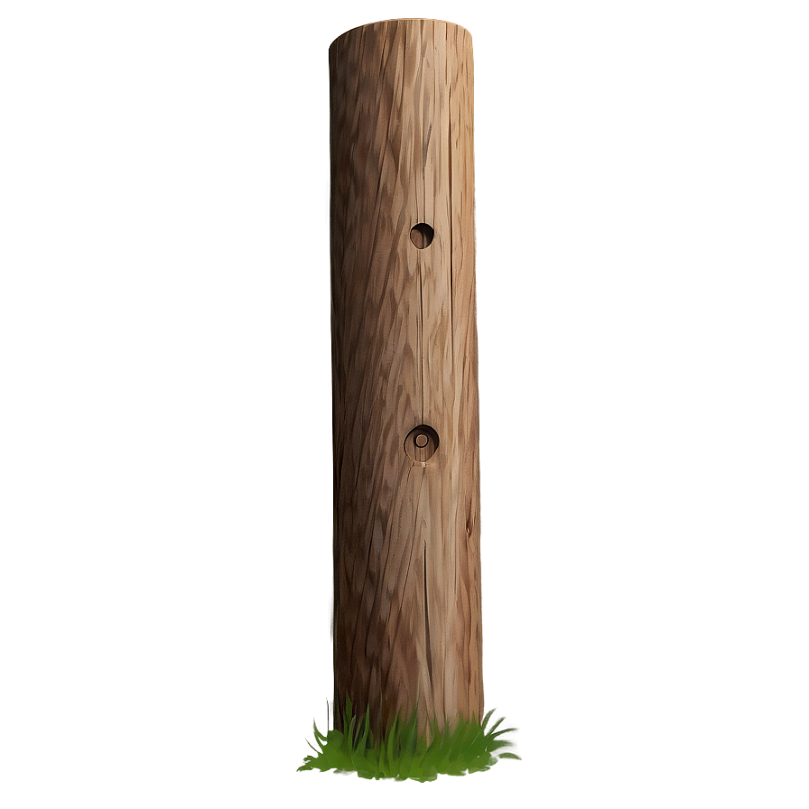 Straight Wooden Pole Png 90