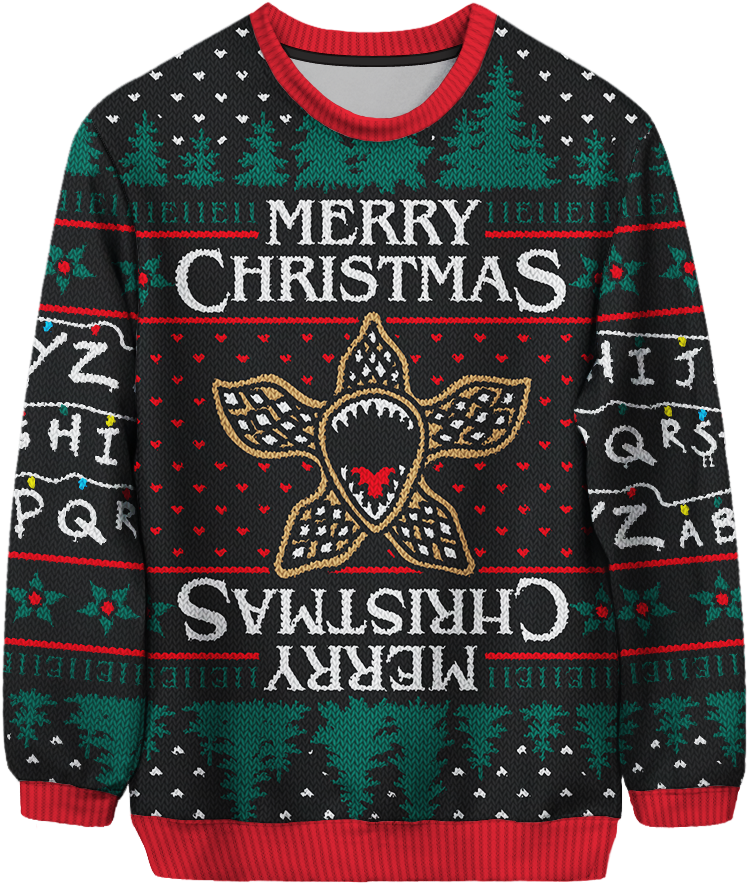 Stranger Things Inspired Christmas Sweater