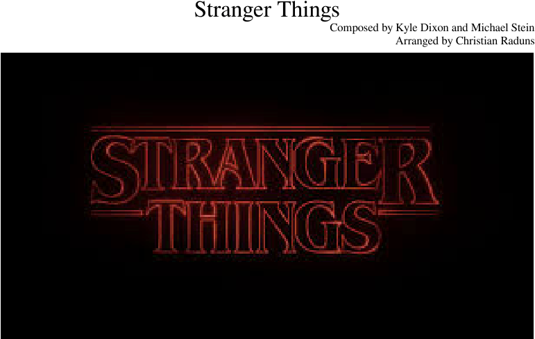 Stranger Things Title Graphic