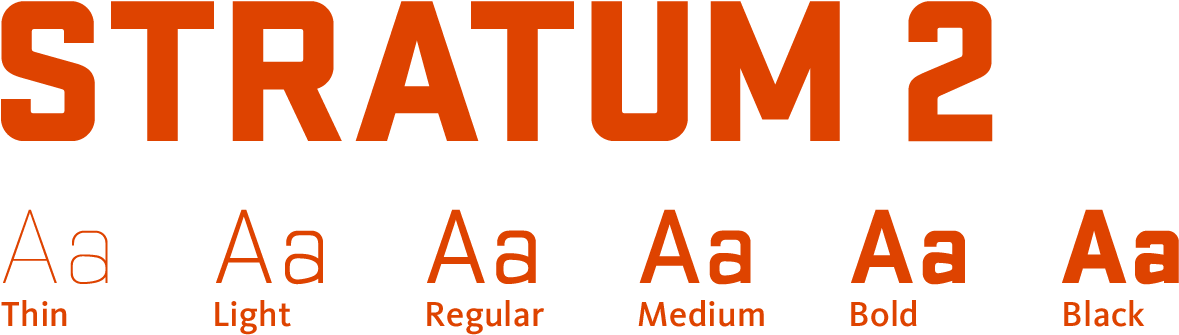 Stratum2 Font Weights