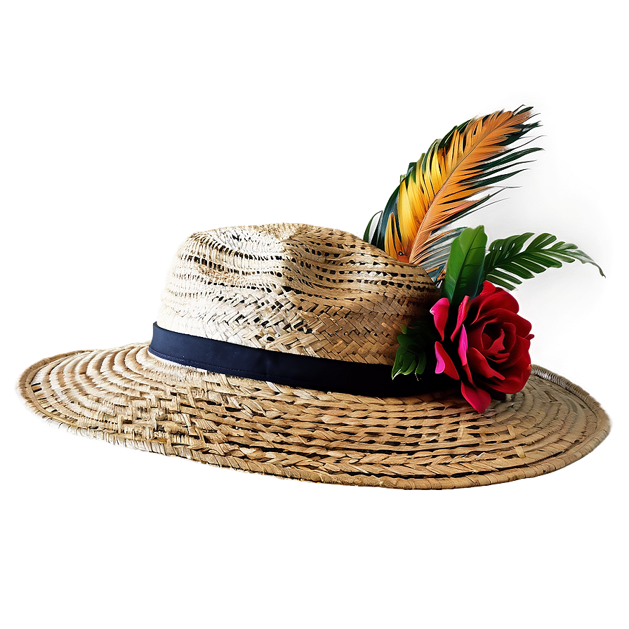 Straw Hat Vacation Style Png 66