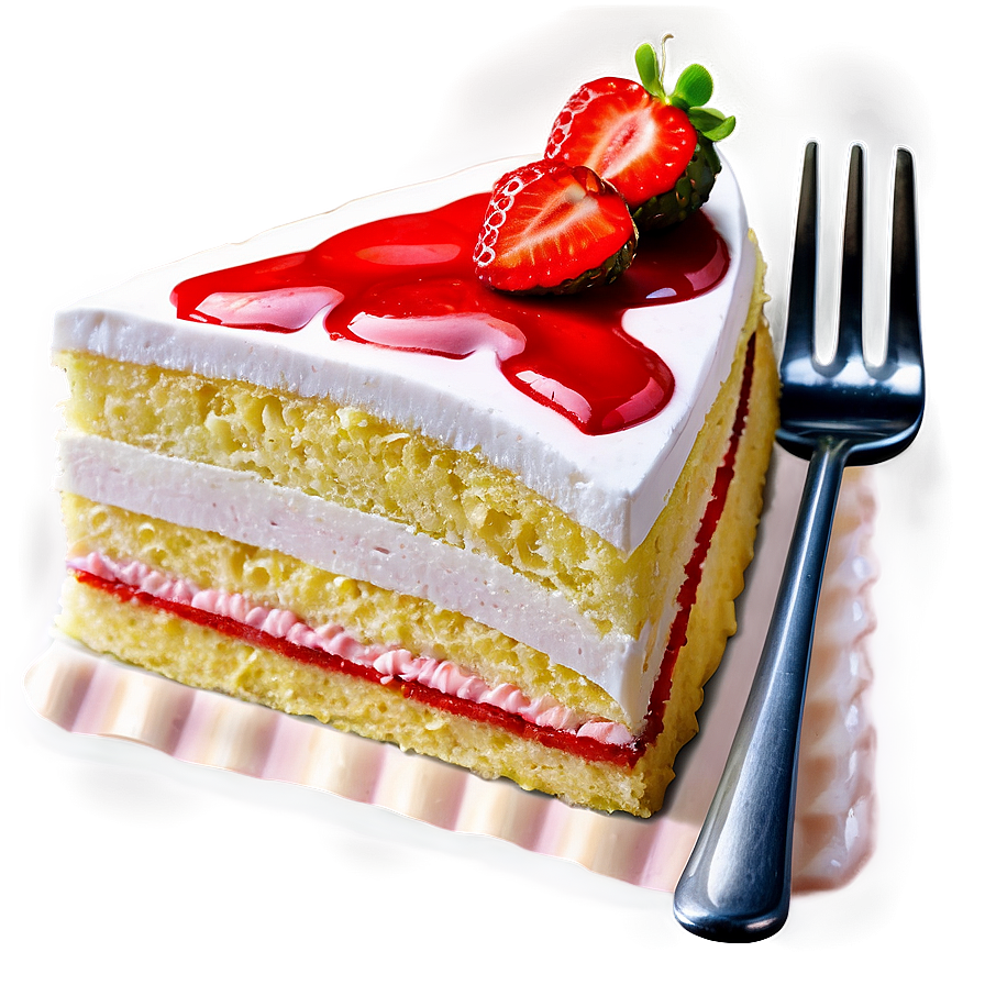 Strawberry Cake Slice Png Xem27