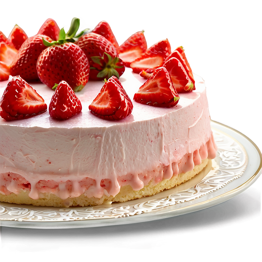 Strawberry Chiffon Cake Png 06212024