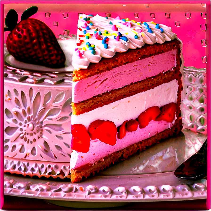 Strawberry Cream Cake Png Hvr82