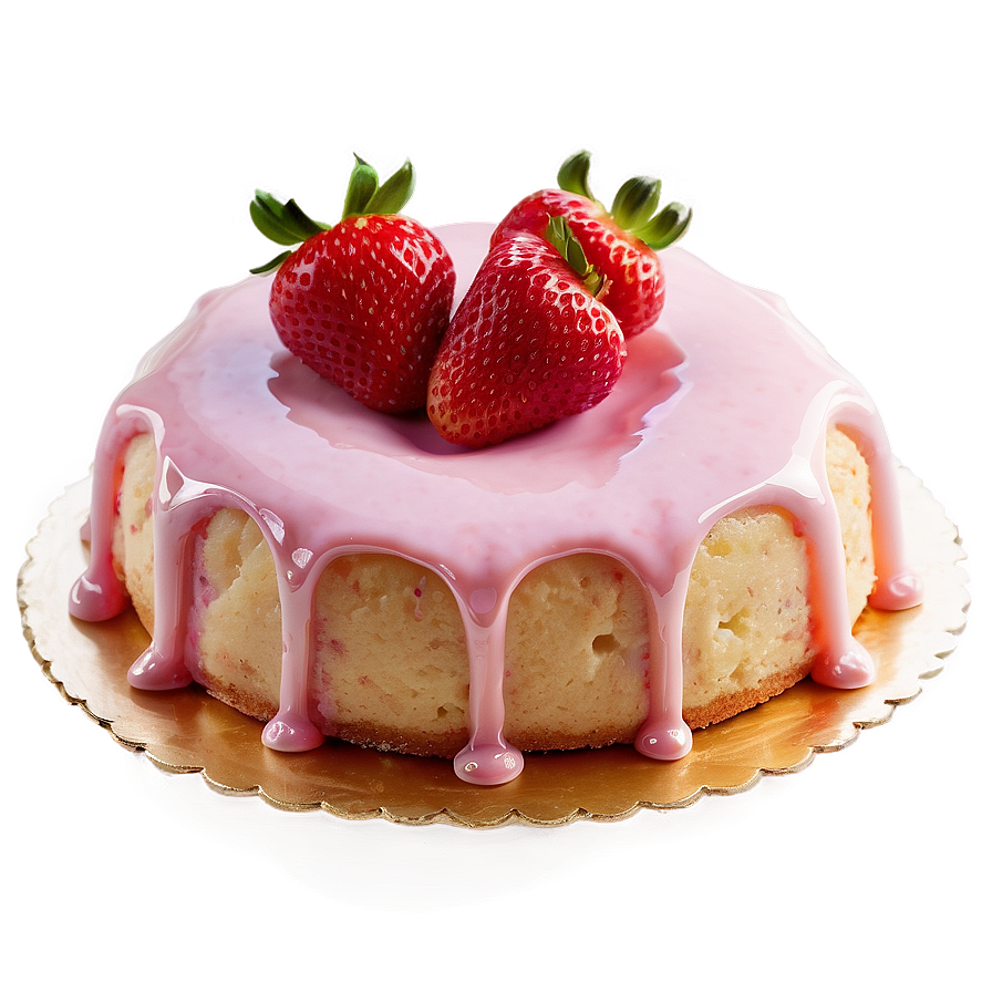 Strawberry Glazed Cake Png Yob33