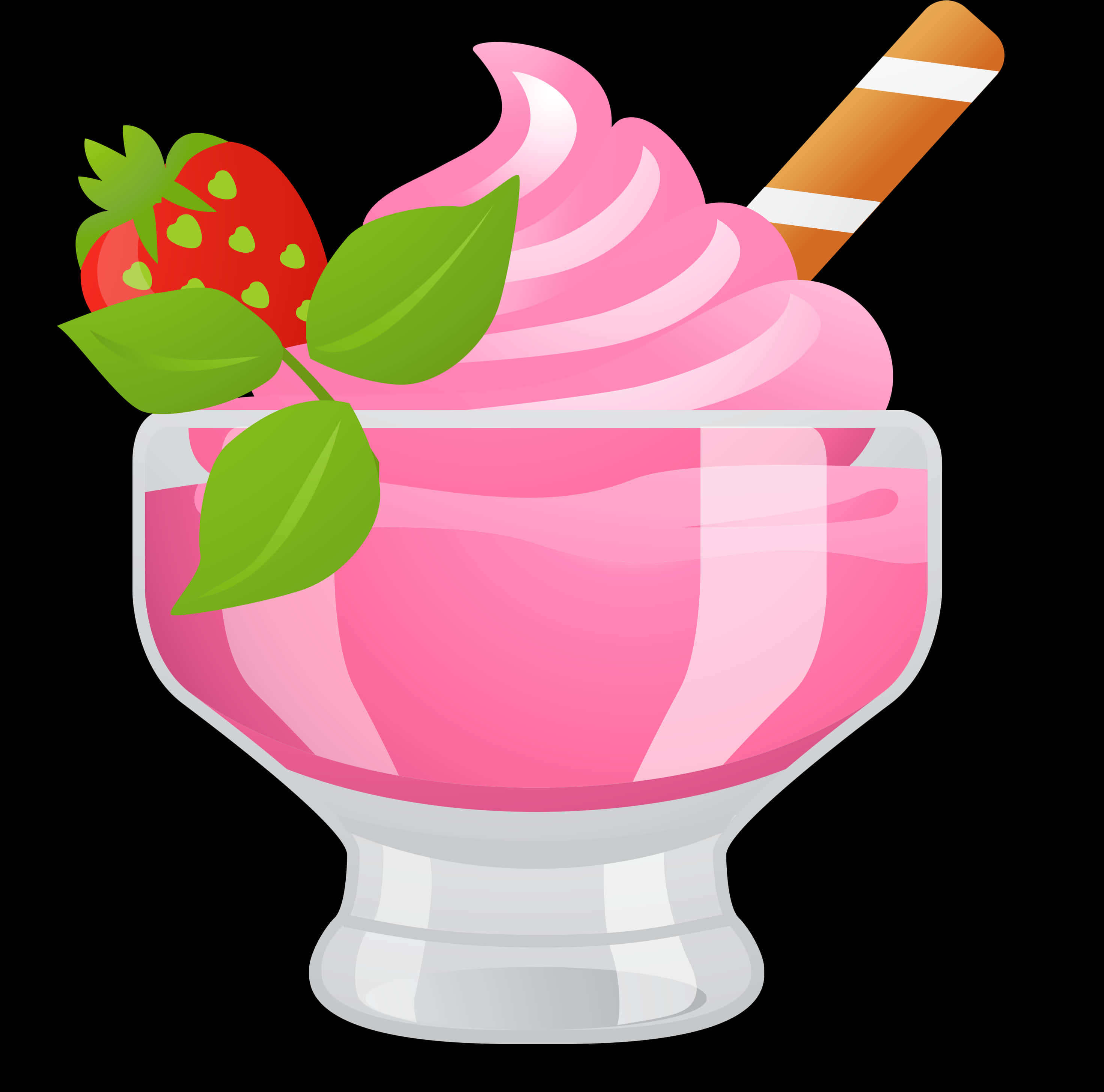 Strawberry Ice Cream Clipart