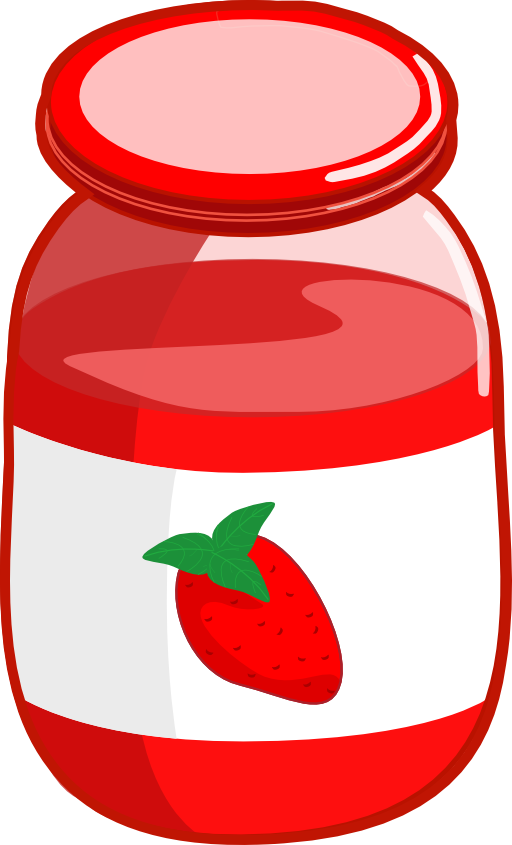 Strawberry Jam Jar Graphic