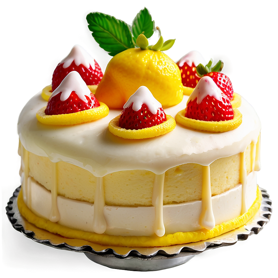 Strawberry Lemon Cake Png 71