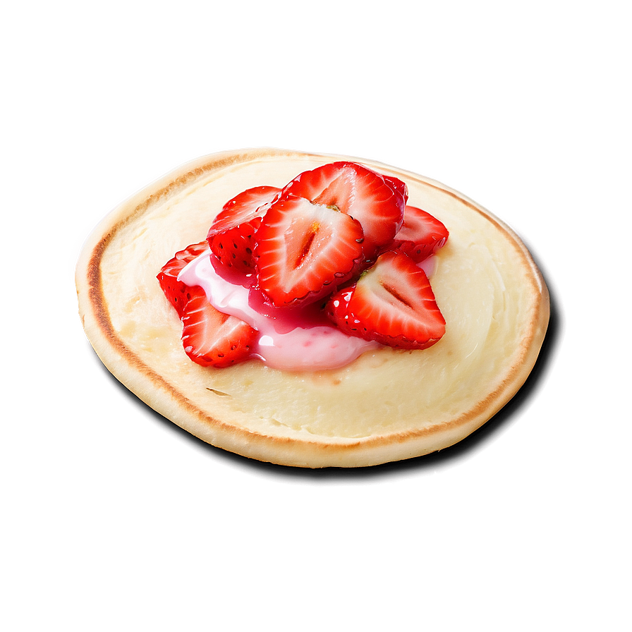 Strawberry Topped Pancake Png 40