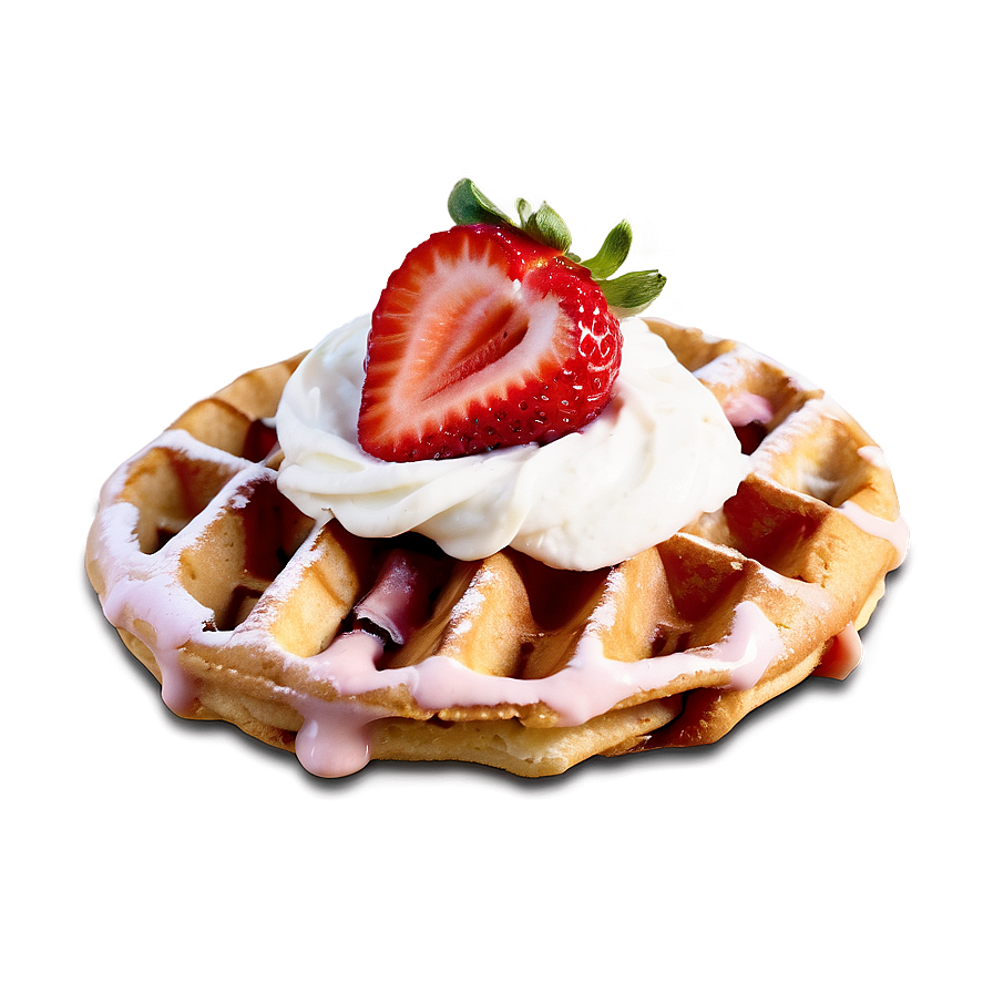 Strawberry Topped Waffle Png 05212024