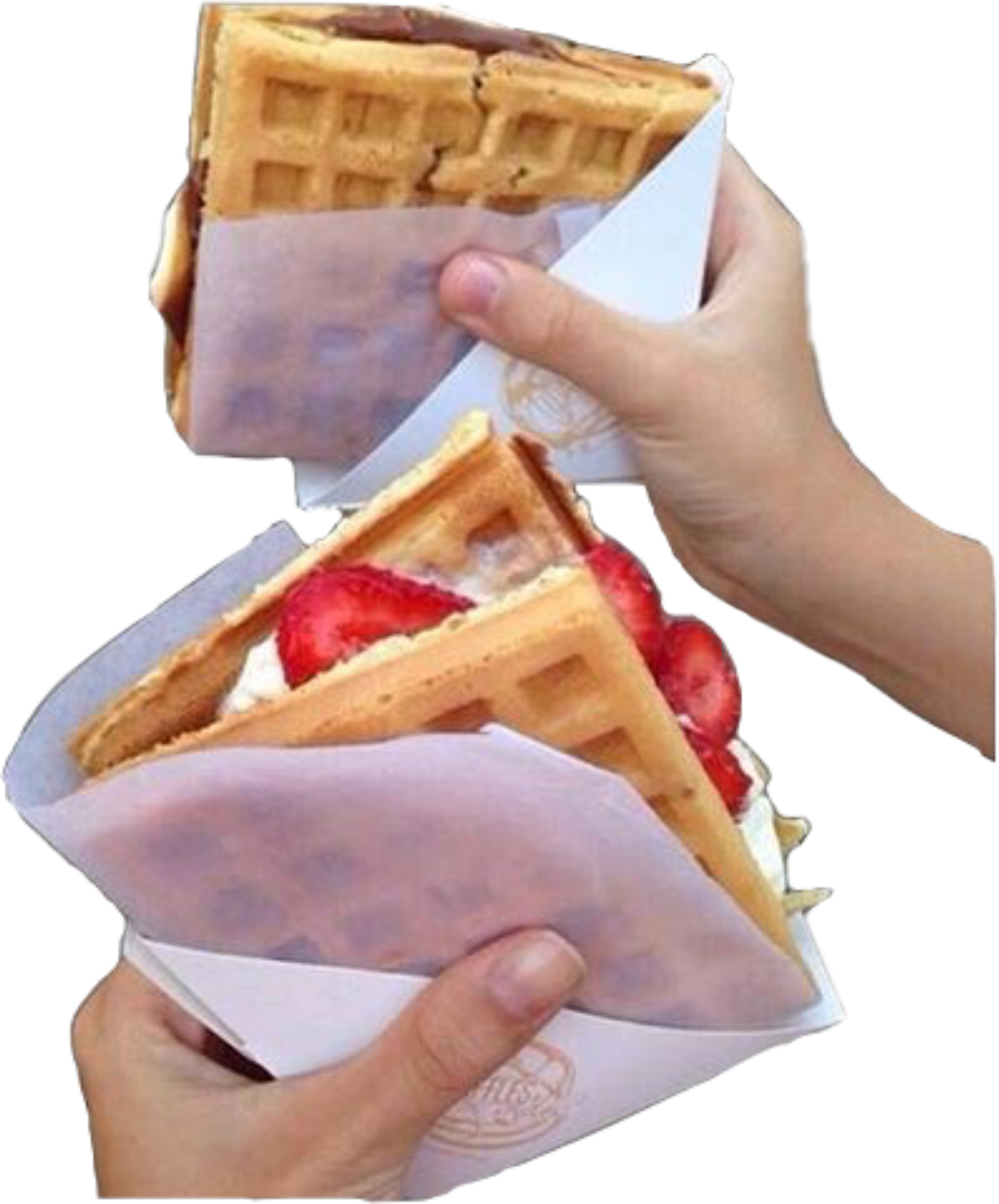 Strawberry Waffle Sandwiches