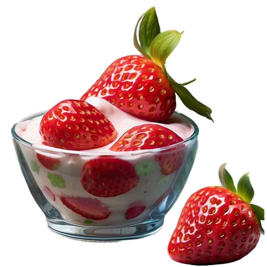 Strawberry Yogurt Png Hxf43