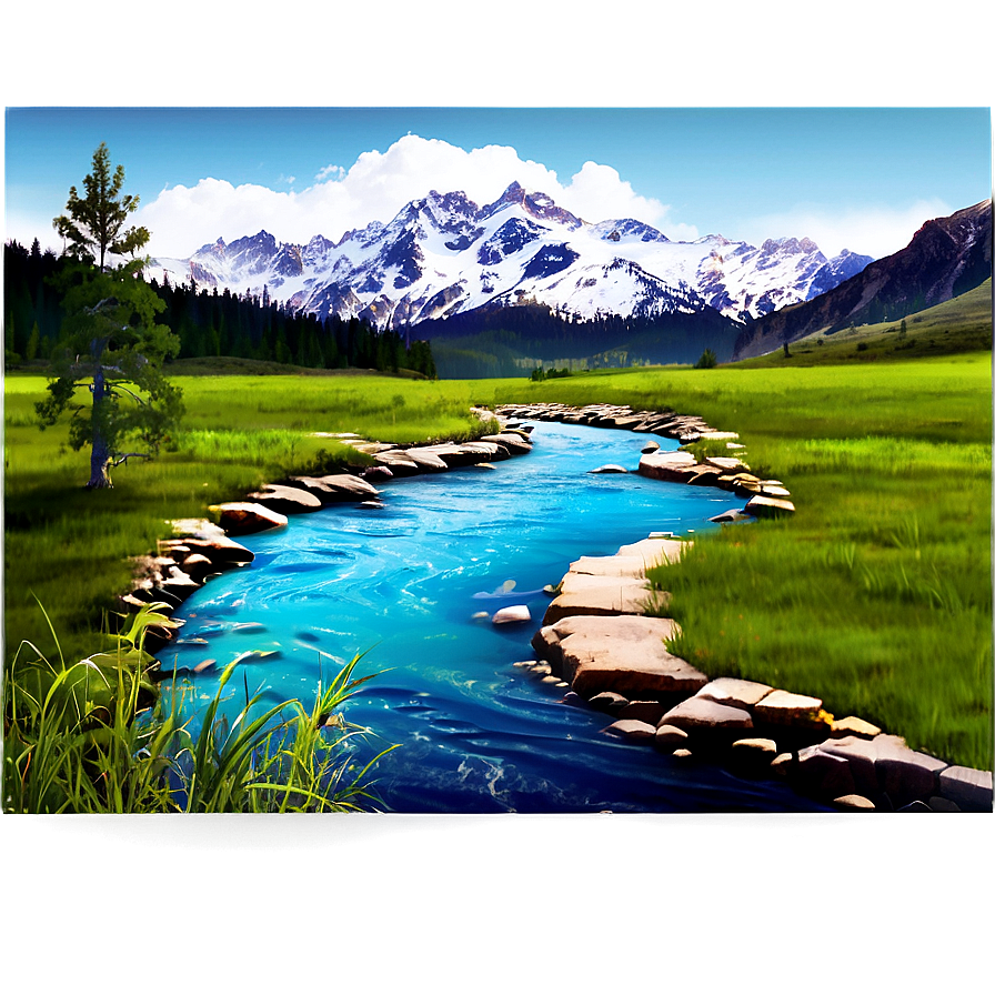 Stream Through Mountains Png Ltd