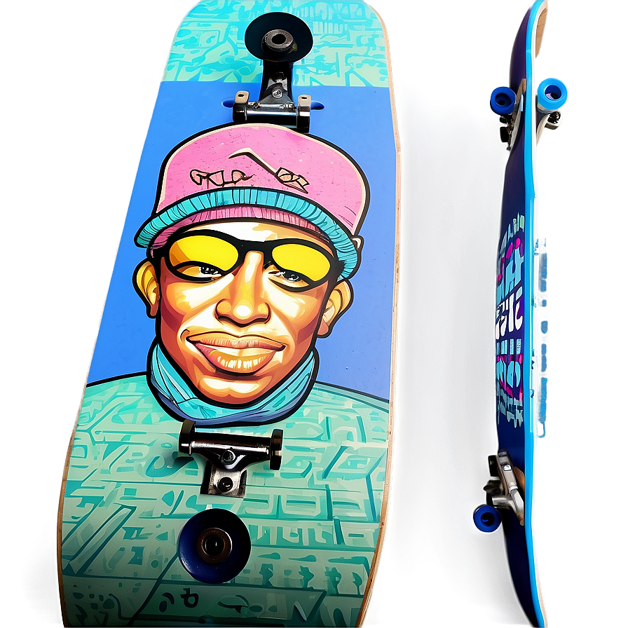 Street Art Skateboard Deck Image Png 26