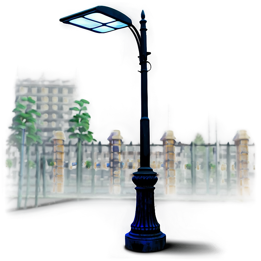 Street Light With Planter Png Rco23