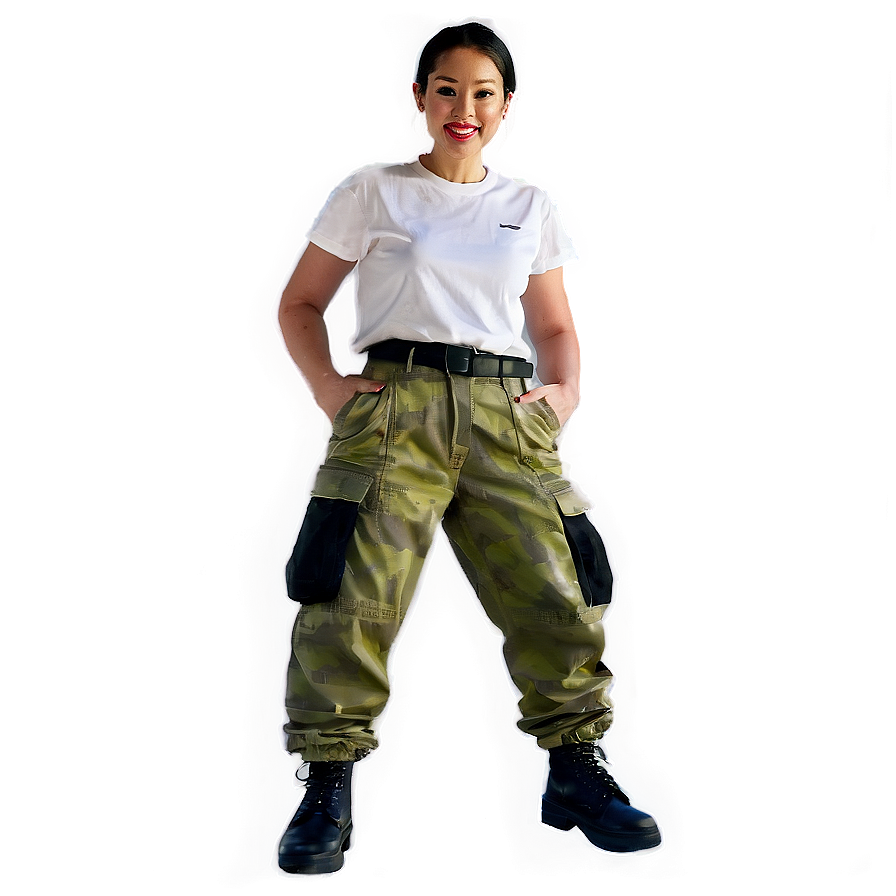 Street Style Cargo Pants Png 06132024