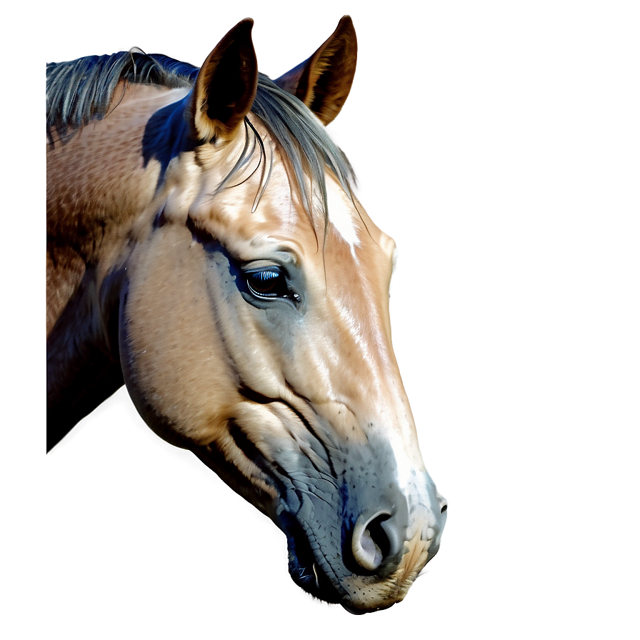 Striking Horse Head Art Png Rqt46