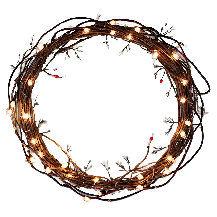 String Light Wreath Png 22