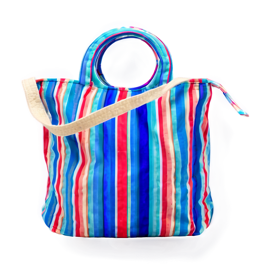 Striped Beach Bag Png 91