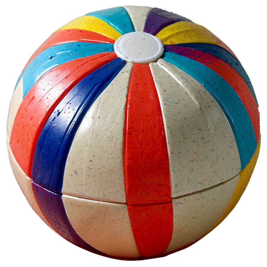 Striped Beach Ball Png 05242024