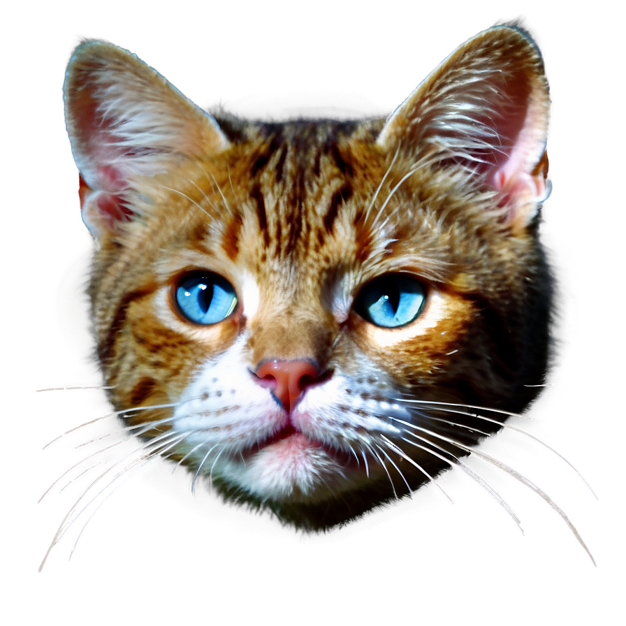 Striped Cat Face Png 68