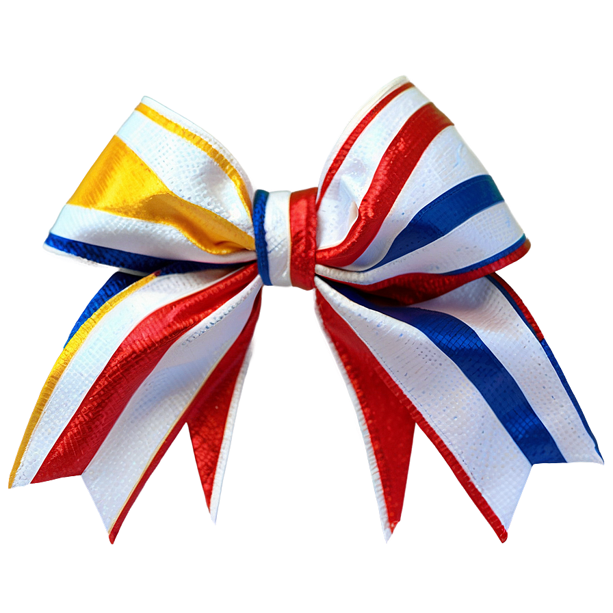 Striped Cheer Bow Png Eem40