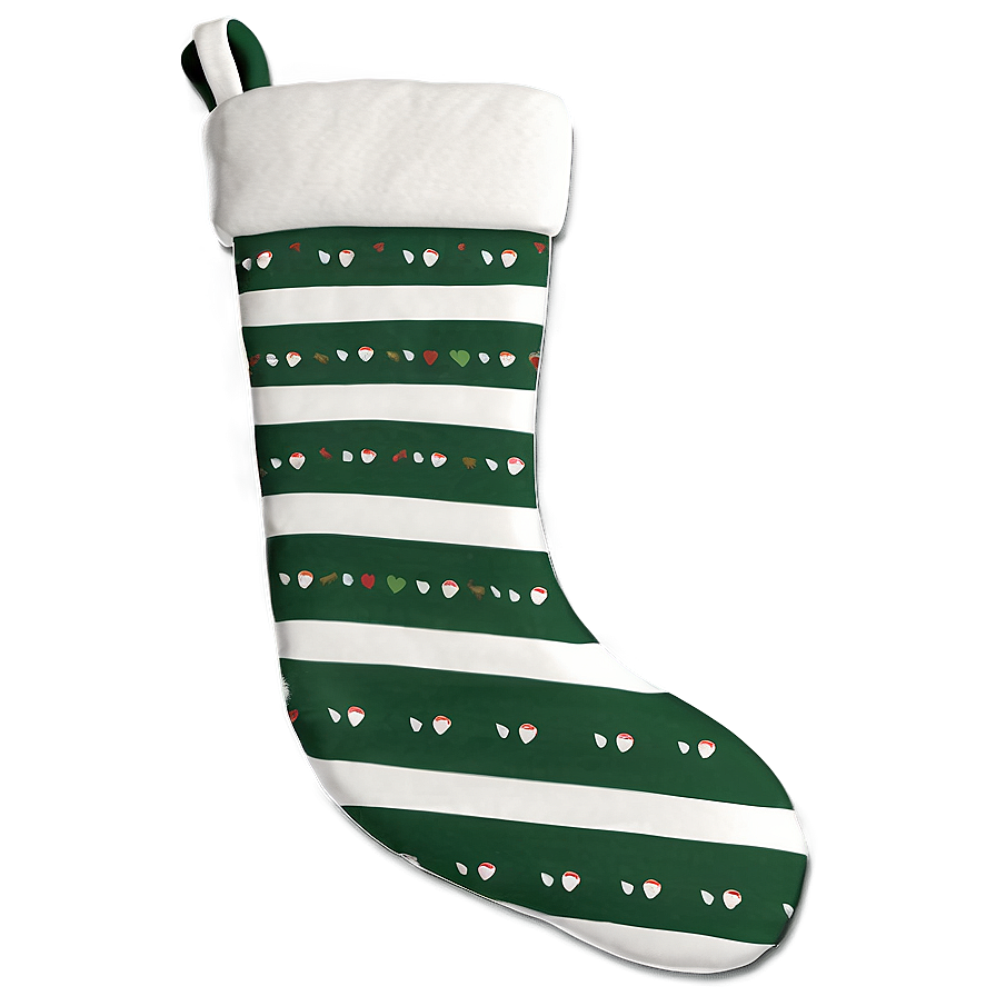 Striped Christmas Stocking Png Flx73