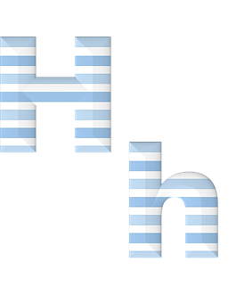 Striped Letter Illusion